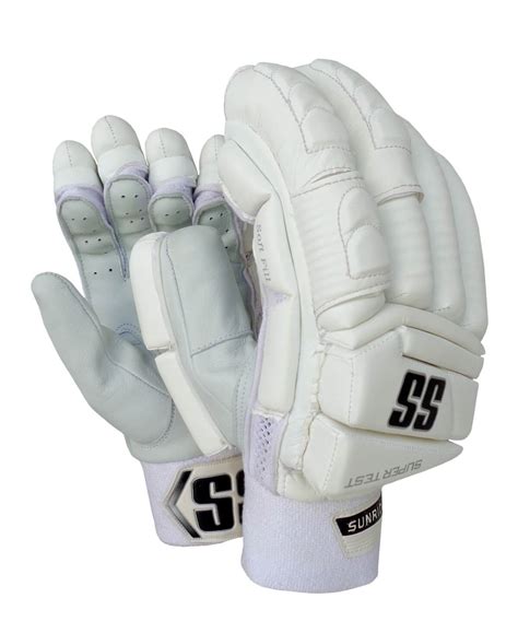 Ss White Super Test Batting Gloves Mens Size Cricketpro