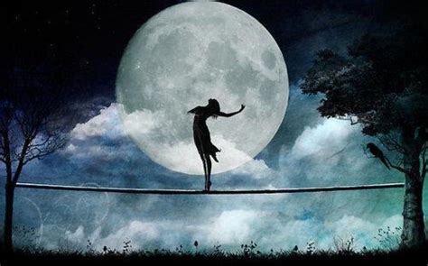 Girl And Moon Wallpapers Wallpaper Cave
