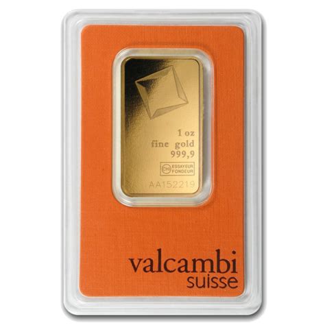 1 Oz Gold Bar Valcambi Bitgild