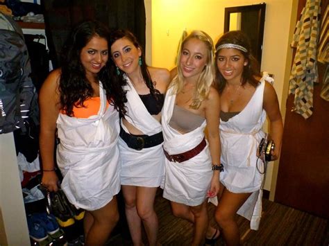 Short Toga Style Options College Outfits Summer College Outfits Party Frat College Outfits