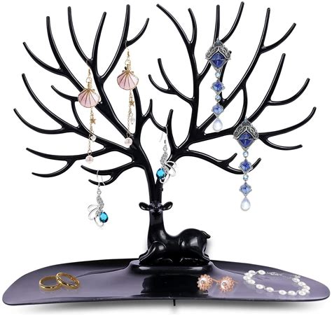 Mightlink Antique Birds Tree Stand Jewelry Display Necklace Earring