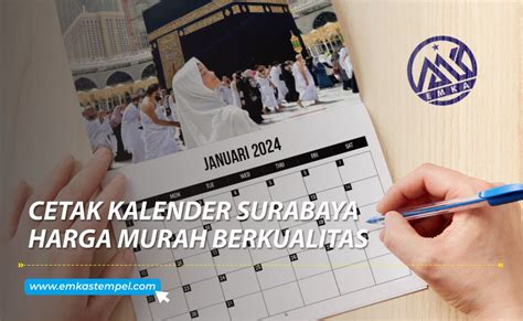 Cetak Kalender Surabaya Harga Murah Berkualitas Cetak Undangan