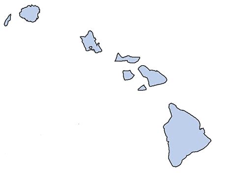 Outline Map Of Hawaiian Islands With Hawaii Map Security Guard
