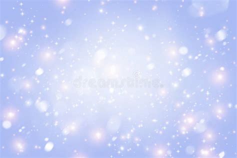 Christmas Snowy Sky With Stars Abstract Background Stock Image Image