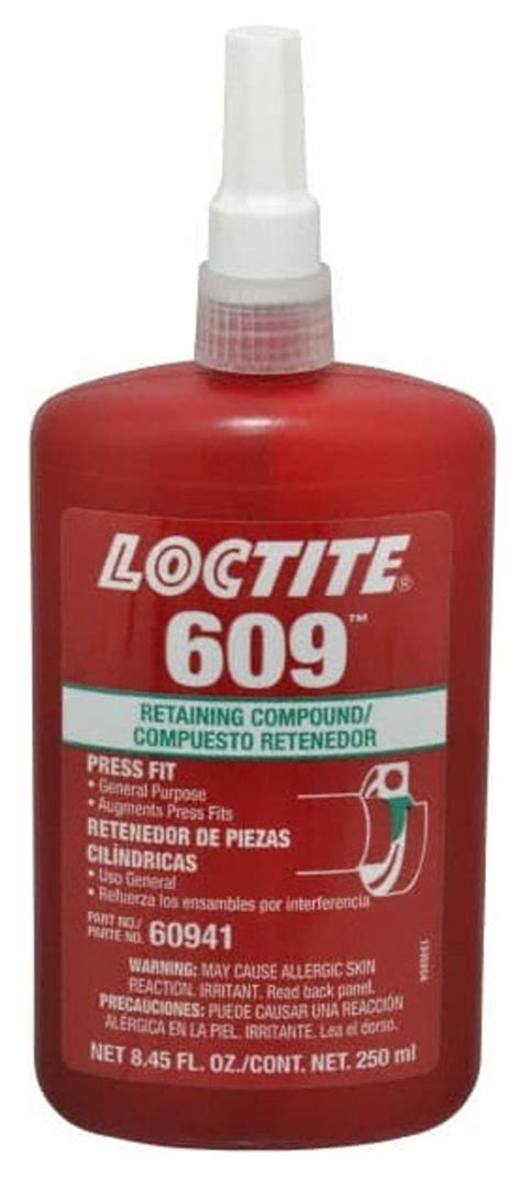Loctite Medium Strength Liquid Retaining Compound 609 250 Ml 62 820