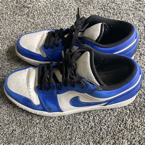 Royal Blue Jordan 1 Lows The outside on the left... - Depop