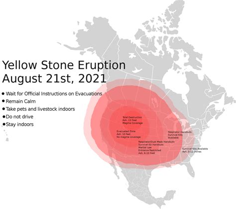 If Yellowstone Erupts Map London Top Attractions Map