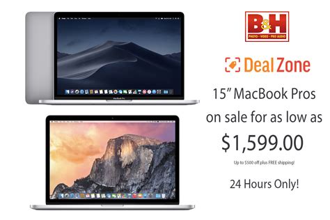 24 Hour Apple Deals 400 500 Off 2018 15 Macbook Pros Closeout 15