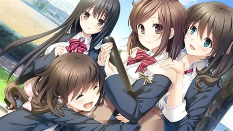 Aikawa Arisa Kiss Ato Black Hair Blue Eyes Brown Eyes Brown Hair Game Cg Giga Group Hoshimi