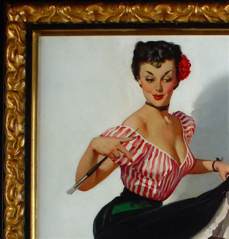 Gil Elvgren Some Help Painting For Sale At 1stdibs