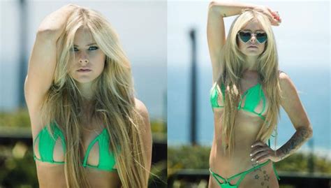Avril Lavigne y las fotos en bikini que publicó en Instagram con las