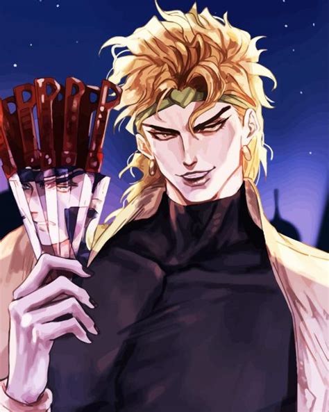 Dio Brando Vampire Paint By Numbers Pbn Canvas