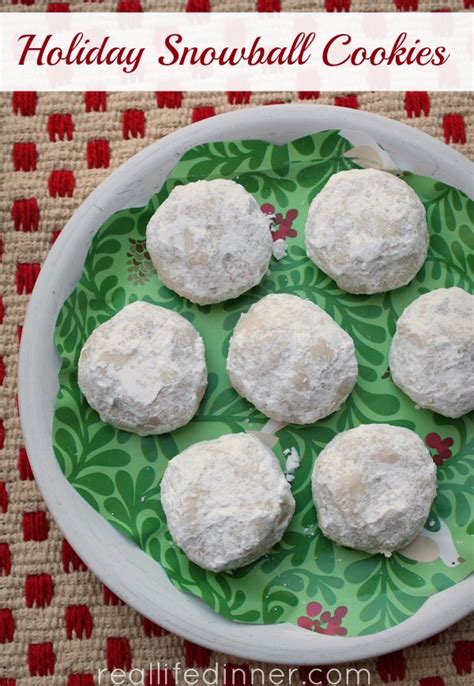 Holiday Snowball Cookies Mexican Wedding Cookies Recipe Shortbread
