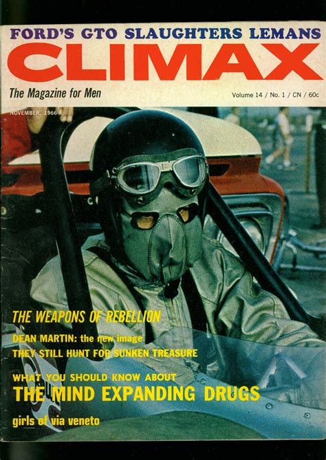 Climax Pulp Magazine November Le Mans Drag Race Cover Fn