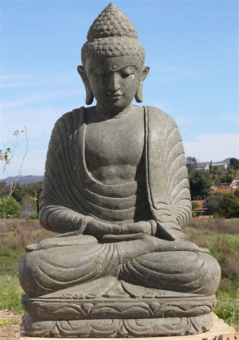 Sold Stone Meditating Garden Buddha Sculpture 40 86ls198 Hindu