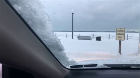 Lake Erie After The Historic Snow Storm Youtube