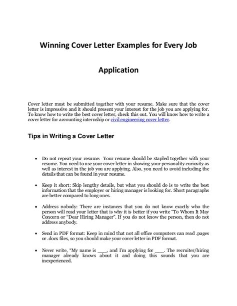Your cover letter ending should not be underestimated in its ability to help you move forward in the. Every Job Application's Sample Cover Letter That Works
