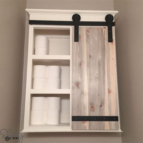 For each door, you'll need two stiles (the vertical parts), two rails (the horizontal parts) and one panel. DIY Sliding Barn Door Bathroom Cabinet | Barn door cabinet ...