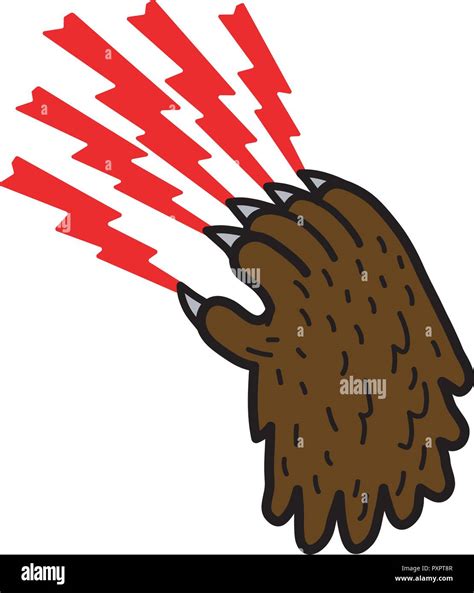 Bear Claw Vector Illustration Stock Vector Image And Art Alamy