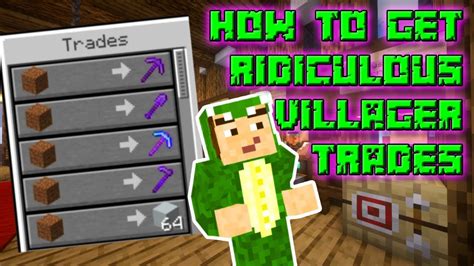 Cheat Your Way To Ultimate Villager Trades Minecraft Villager Trading