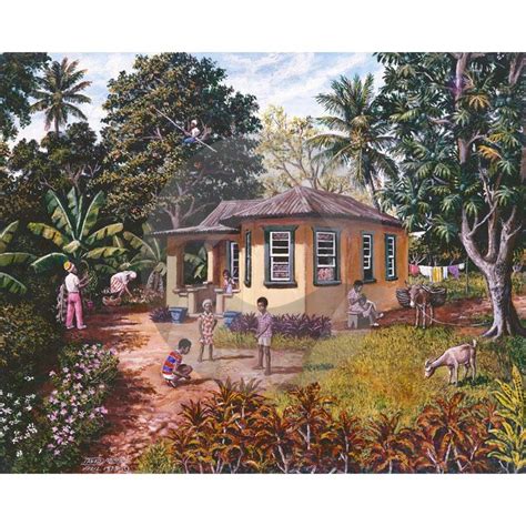 Country House By David Moore West Indies Barbados Caribbean Art