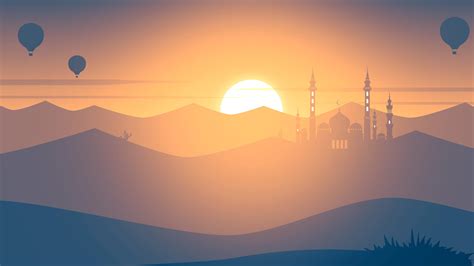 Mosque Sunset 4k Love Pain Download Hd Wallpapers