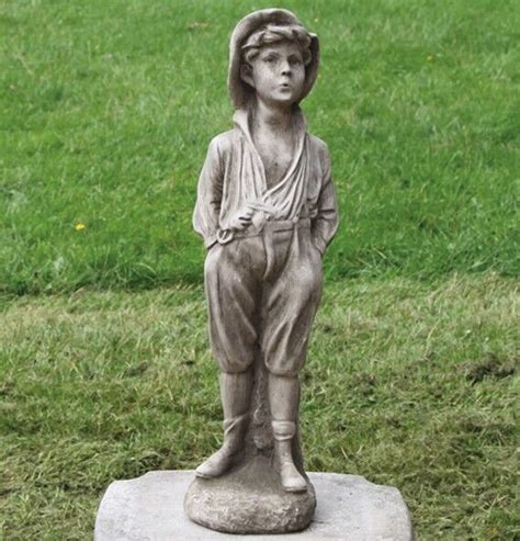 Whistling Boy Stone Statue Burgess Home And Garden