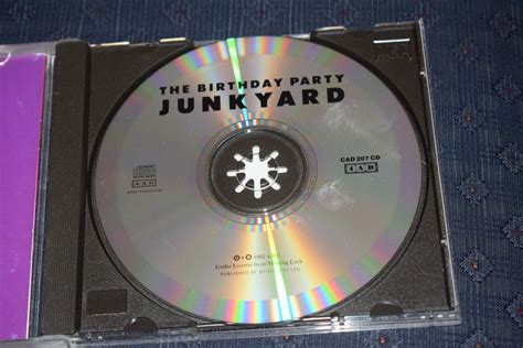 junkyard by the birthday party cd 1998 4ad cad 207cd 5014436207020 ebay