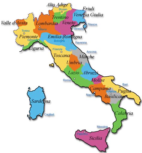 Cartina politica dell'italia con le regioni. CARTINA ITALIA POLITICA CON CAPOLUOGHI E PROVINCE - Wroc ...