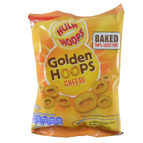 Hula Hoops Golden Hoops Cheese Flavour 50g Approved Food