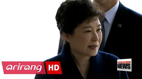Former President Park Geun Hye Undergoes Questioning By Prosecutors Youtube
