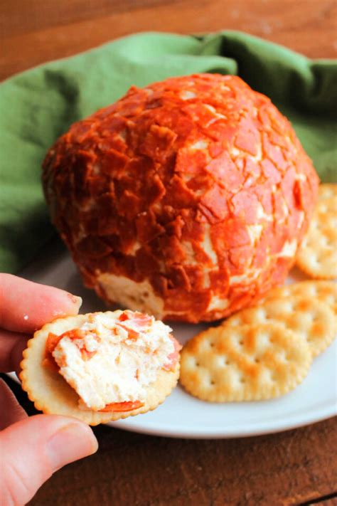 Pepperoni Cheese Ball Cooking With Carlee