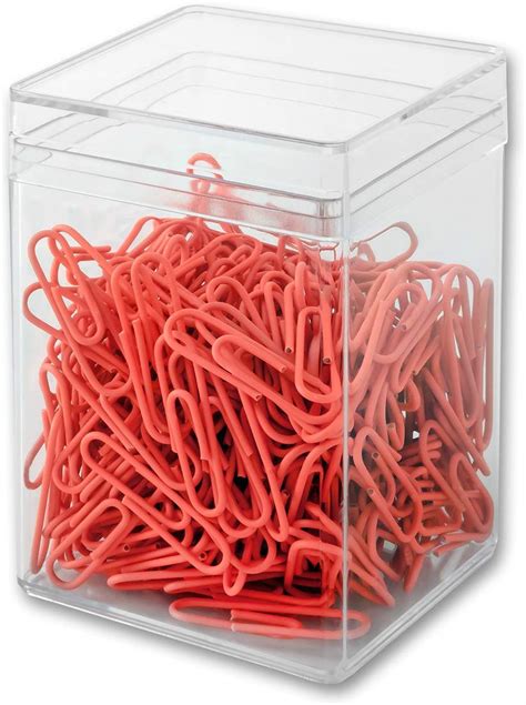Vop 60286h300 Mm Plastic Coated Paper Clips 28 Mm Pack Of 300 Neon