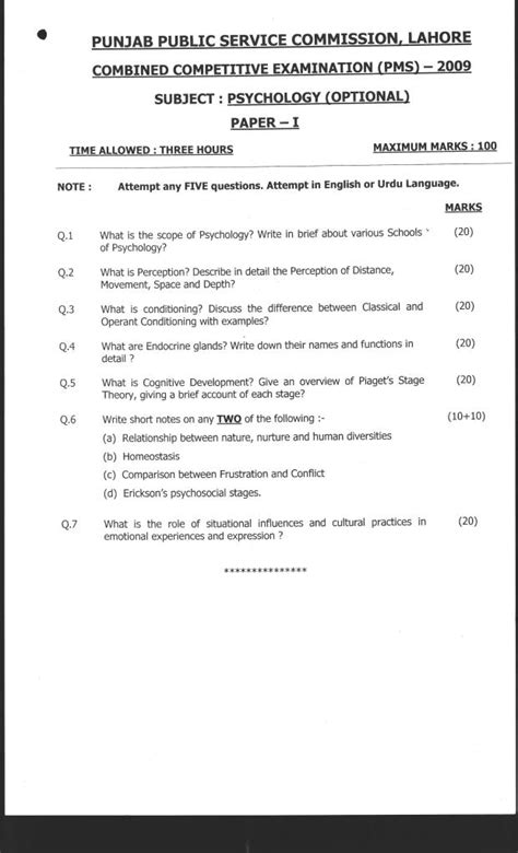 Past Papers Of All Universities And Boards In Pakistan Pms Past Paper