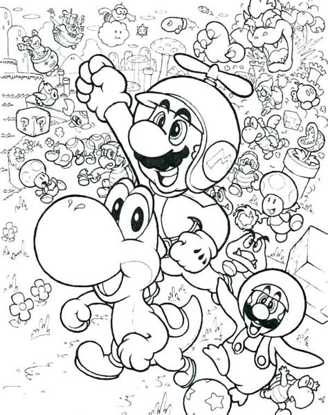Printable Super Mario 3d World Coloring Pages Printable Word Searches