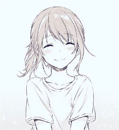 Cute Anime Girl Sketch Drawing