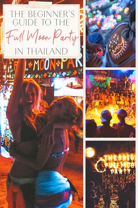 Full moon party, beach, haad rin, koh phangan, thailand. The Beginner's Guide to The Full Moon Party in Thailand ...