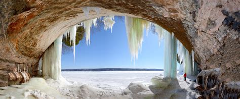 Michigan Nut Photography Panoramic Grand Island Ice Cave
