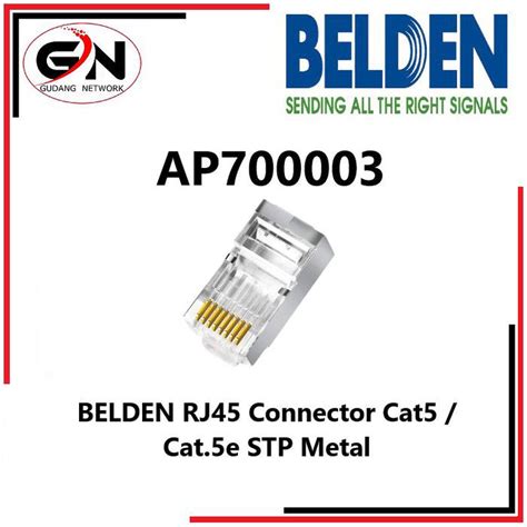 Belden Rj45 Connector Cat5 Cat5e Stp Metal Ap700003