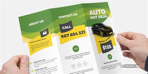 Auto Deal Trifold Brochure Template By Graphicsel Codester