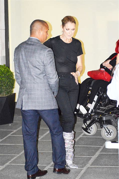 Braless Celine Dion Flashes Nipples As She Suffers Wardrobe