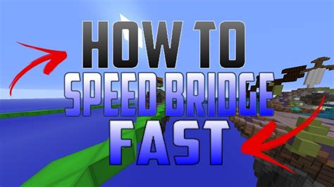 Minecraft Bedwars How To Speed Bridge Tips And Tricks Youtube