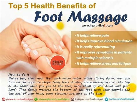 Top 5 Benefits Of Foot Massage Body Health Health And Wellness