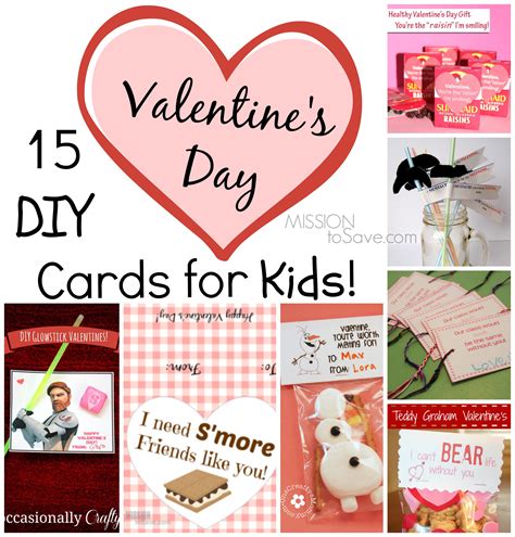 15 Diy Valentine Day Cards For Kids Mission To Save