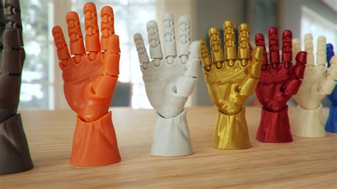 3d File Articulated Poseable Hand ・model To Download And 3d Print・cults