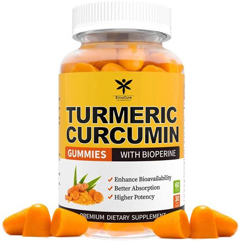 Turmeric Curcumin Gummies With Bioperine For Joint And Inflammation