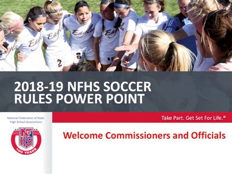 Pdf 2018 19 Nfhs Soccer Rules Powerpointrule 8 1 2 Allows The