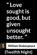 William Shakespeare quote about love from Twelfth Night | Shakespeare ...