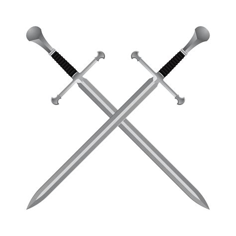 Medieval Swords And Shields Clipart Heart