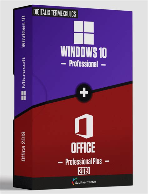 Windows 10 Professional Office Professional Plus 2019 Szoftvercenter